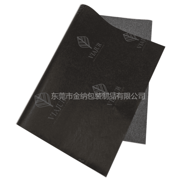 黑色满版印一色图案棉纸印刷 (1)